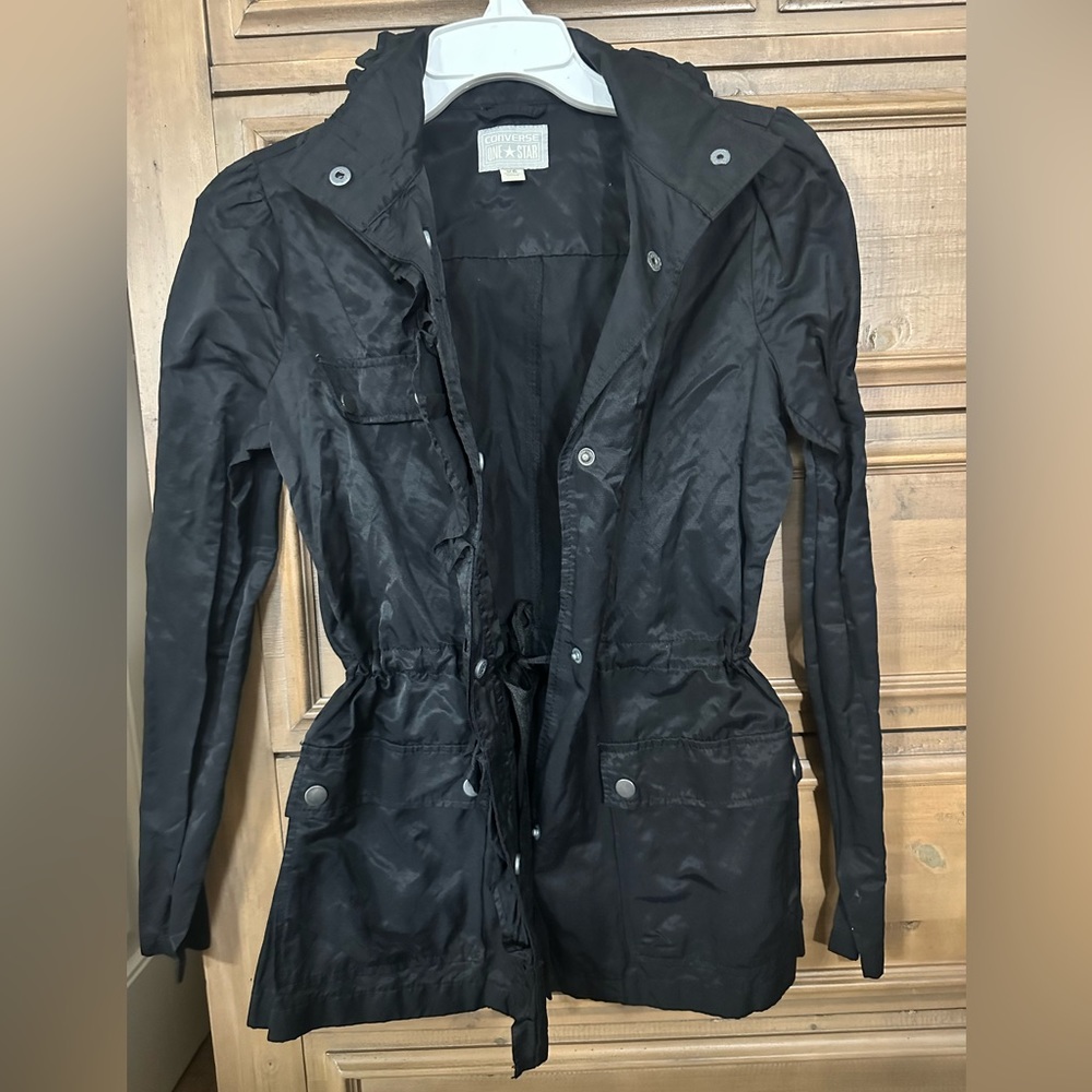 Cute Jacket with waist string and cute collar